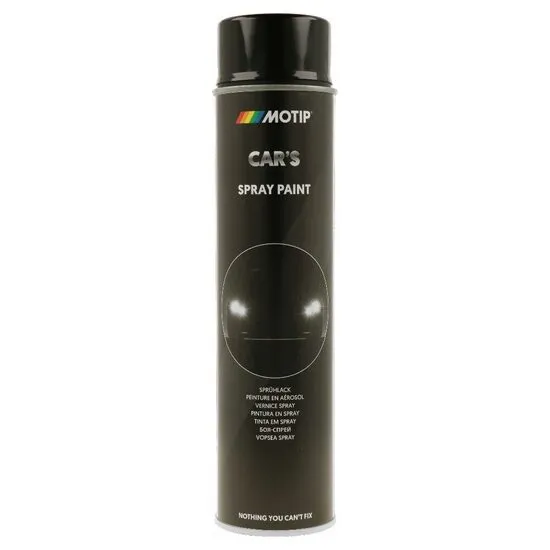 Vopsea spray auto Car's, acrilică, negru lucios, 600ml Motip