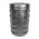Camin apometru HDPE triplustrat D.560 H.900 negru termoizolat cu capac si 2 garnituri D.25 instalatie Qplast