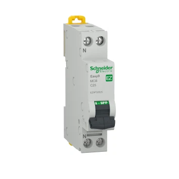 Intrerupator automat 25A 1P+N 4.5KA, Schneider