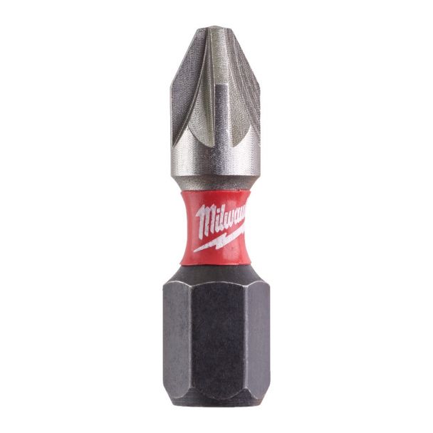 Bit pentru insurubat Milwaukee Shockwave Impact Duty 4932430864, PZ2, prindere HEX 1/4 C63, 25 mm