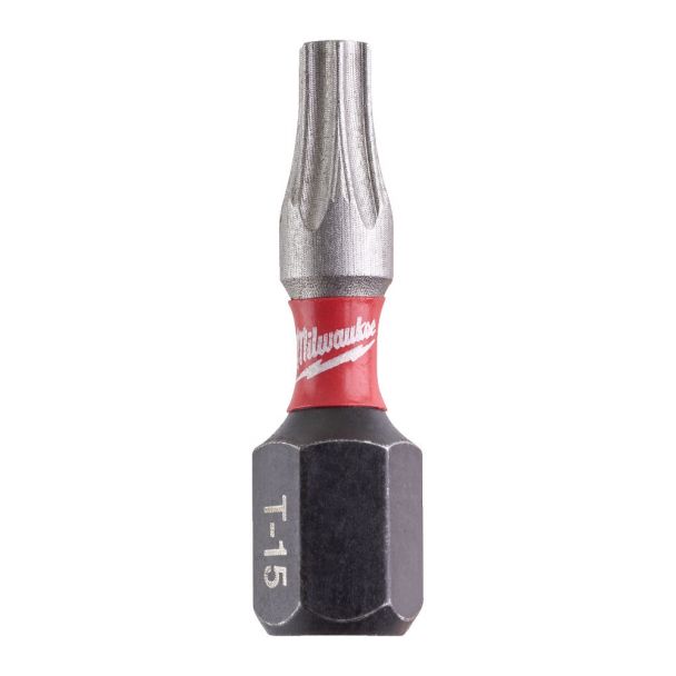 Bit pentru insurubat Milwaukee Shockwave Impact Duty 4932430873, TX15, prindere HEX 1/4 C63, 25 mm