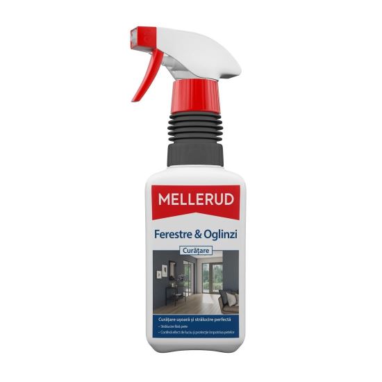 Soluție pentru curățarea geamurilor și oglinzilor, 0,5l Mellerud