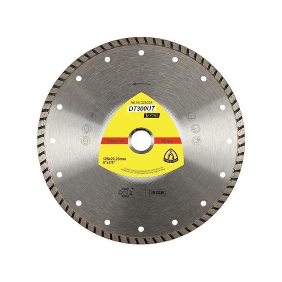 Disc de tăiere diamantat DT 300 UT Extra, pentru materiale de construcții, 230mmx2,5mm Klingspor