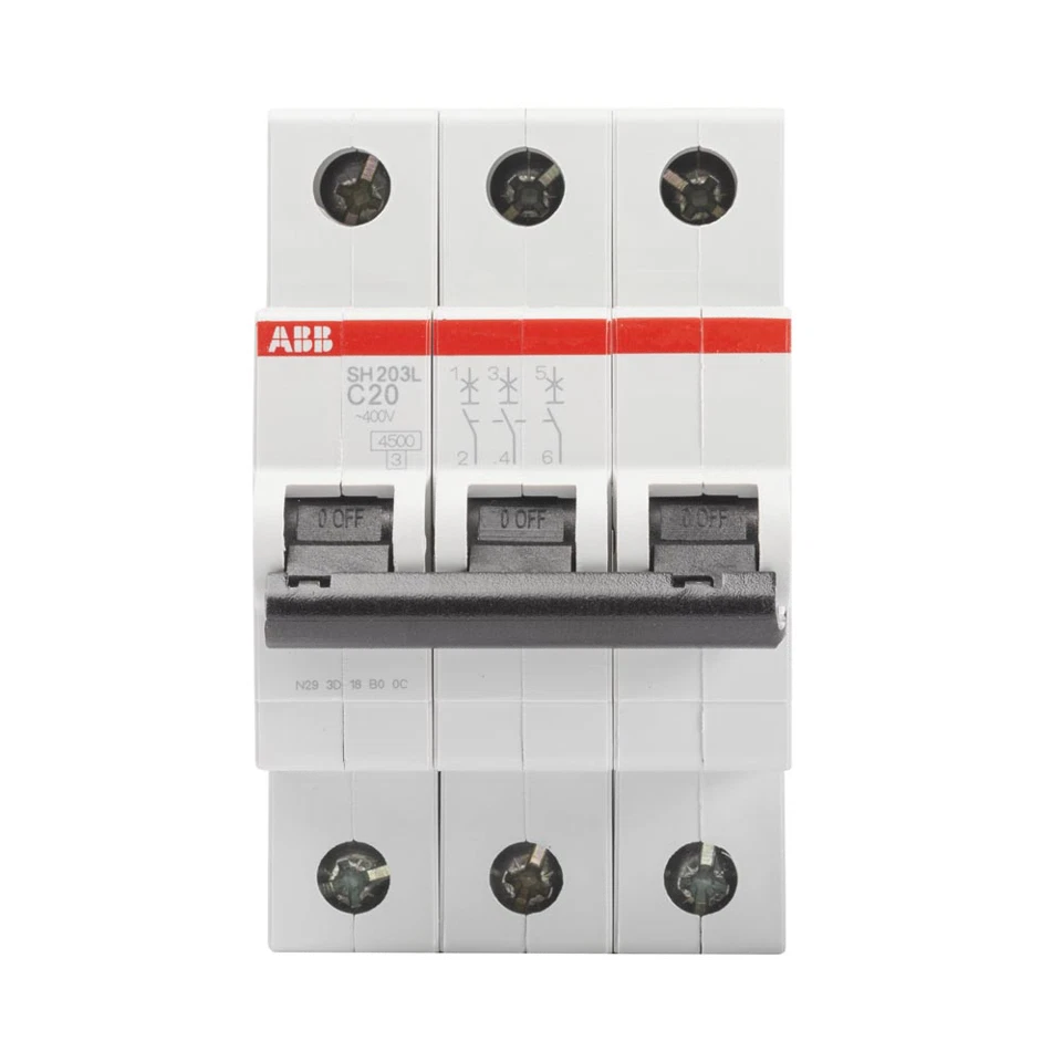 Intrerupator Automat 20A 3P C 4.5Ka SH203-L Abb