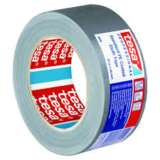 Banda adeziva reparare polietilena 50mm/25m argintiu Tesa