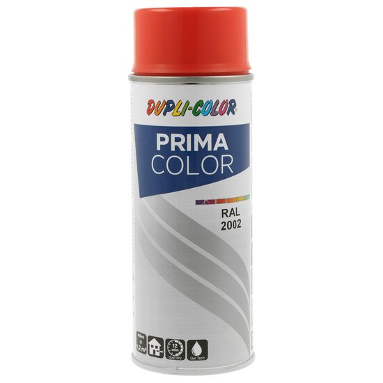 Vopsea spray acrilică Prima Color RAL2002 portocaliu lucios, 400ml Dupli Color