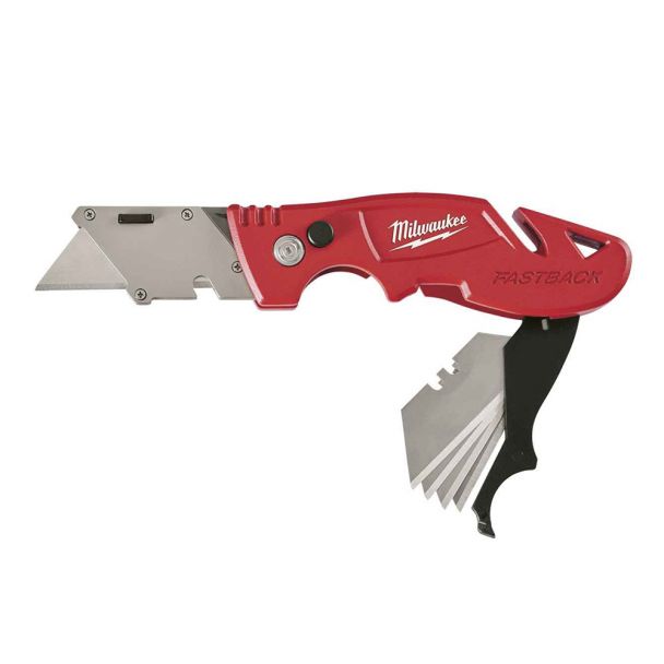 Cutit utilitar tip flip FASTBACK 4932471358, cu depozitare a lamei  Milwaukee