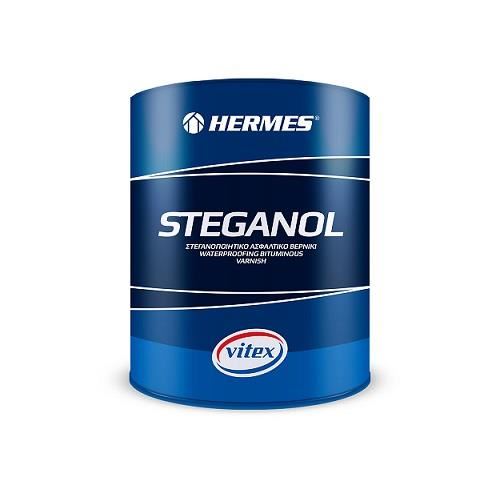 Lac asfaltic hidroizolant pe bază de bitum și solvenți Steganol 1l Hermes 
