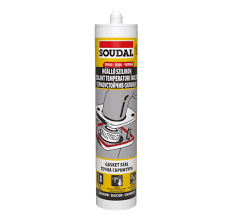 Silicon Gasket, rosu, rezistent la temperatura, 280ml Soudal