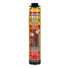 Spuma poliuretanica Soudal, aplicare cu pistol, varianta de iarna, 750 ml