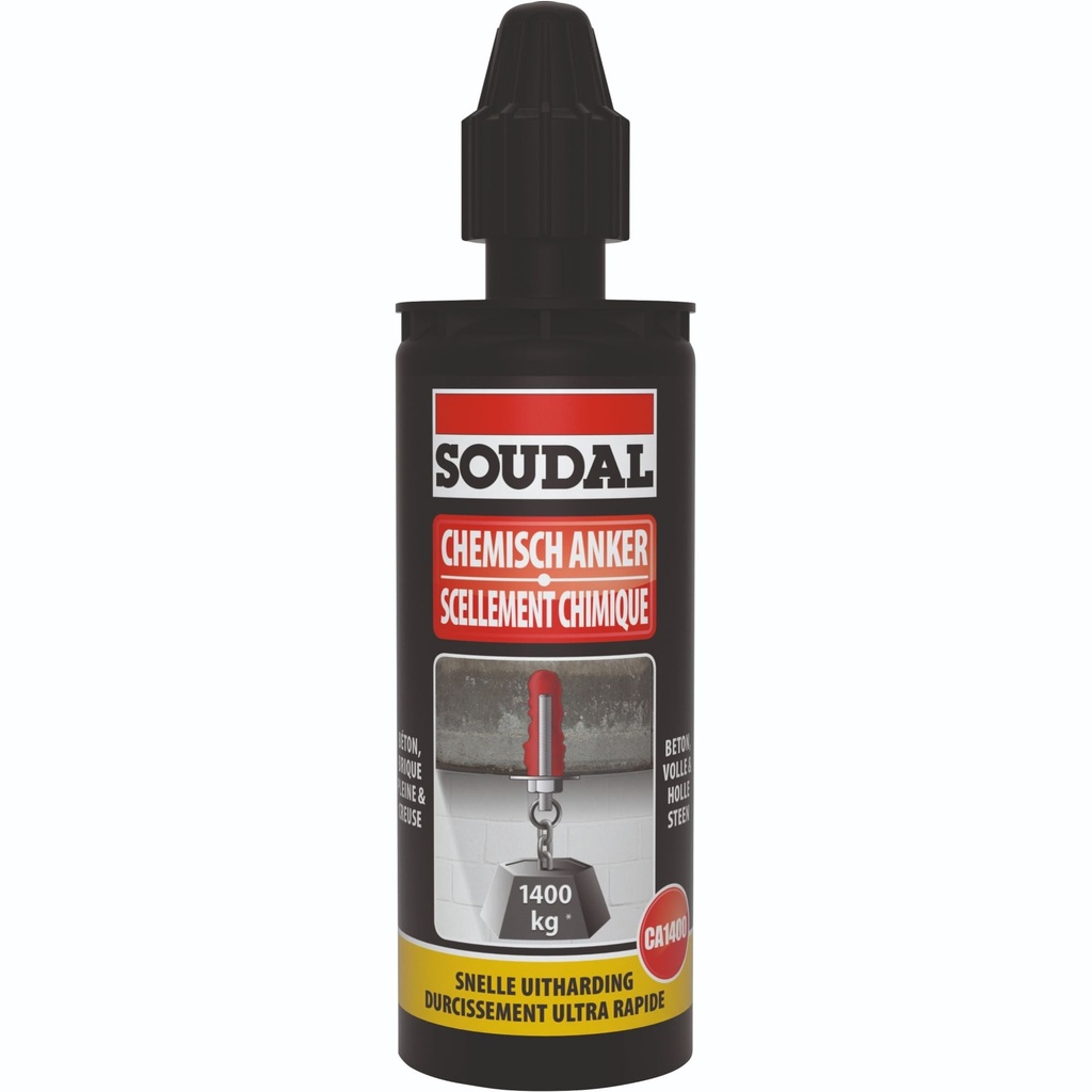 Ancora chimica CA1400, 165ml, transparenta Soudal