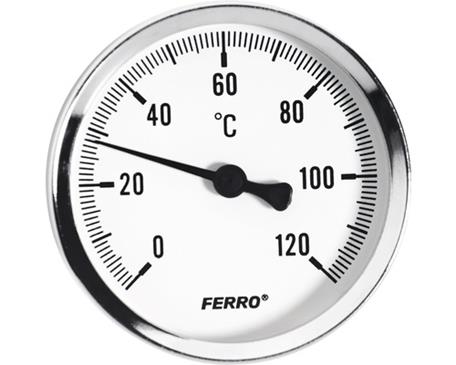 Termometru axial 0-120C 63mm T63120a Ferro