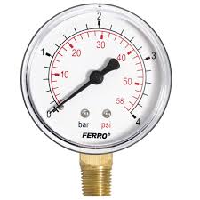 [55067] Manometru radial 4 BAR 1/4" M6304R Ferro