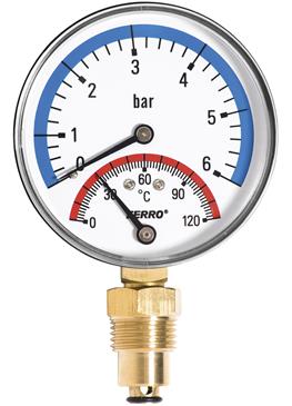 [55128] Termometru radial 6bar 120c 1/2" tm80r Ferro