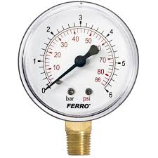 Manometru radial 6 BAR 1/4" M6306R Ferro