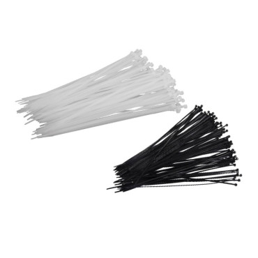 Fasete legatura UV rezistente albe 2.5x200mm, 100/set Proline
