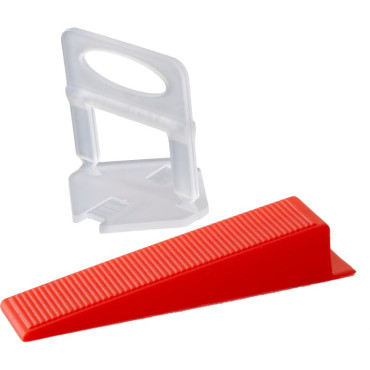Set 300 distantiere clips nivelare cu 100 pene - 2.0mm Proline