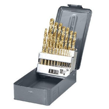 Set burghie metal hss-ti 135° in cutie 1-10mm - 19p. Proline