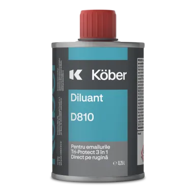 Diluant pentru email efect lovitura de ciocan, D810, 0.25l Kober