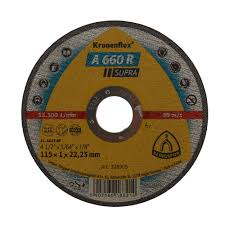 Disc debitare inox si otel A 660 R Supra, 115 x 22.23 x 1 mm Klingspor