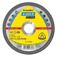 [328906] Disc debitare inox si otel A 660 R Supra, 125x22.23x1mm Klingspor