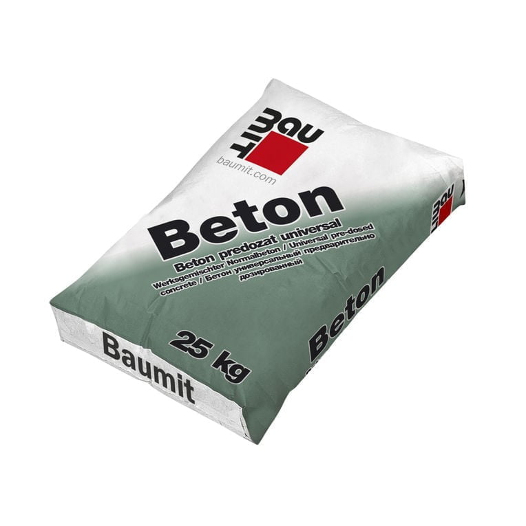 Beton predozat universal uscat, gri, interior / exterior, 25kg Baumit 