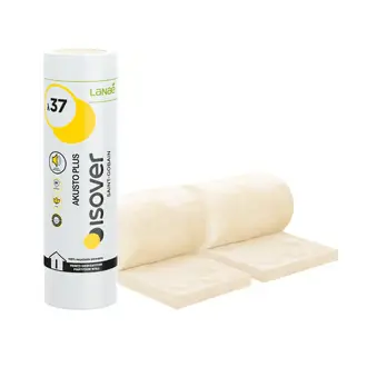 Vata minerala de sticla Akusto Plus 5/10 Twin 2 x 7500x600x50mm Λd=0,037 18mp/9mp/rola Isover