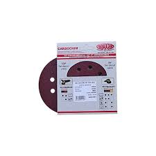 Set 5 bucati discuri velcro, SV125x8 HENR granulatie 60 suport hartie pentru slefuire, finisare lemn si metal in mediu uscat Carbochim