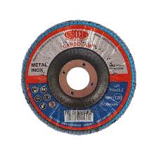 Disc lamelar frontal, pentru otel / inox, Carbochim SFI 115x22mm, granulatie 120