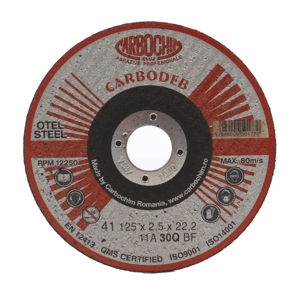 [1770] Disc polizare otel 125x2.5x22.2 11A30 Carbochim