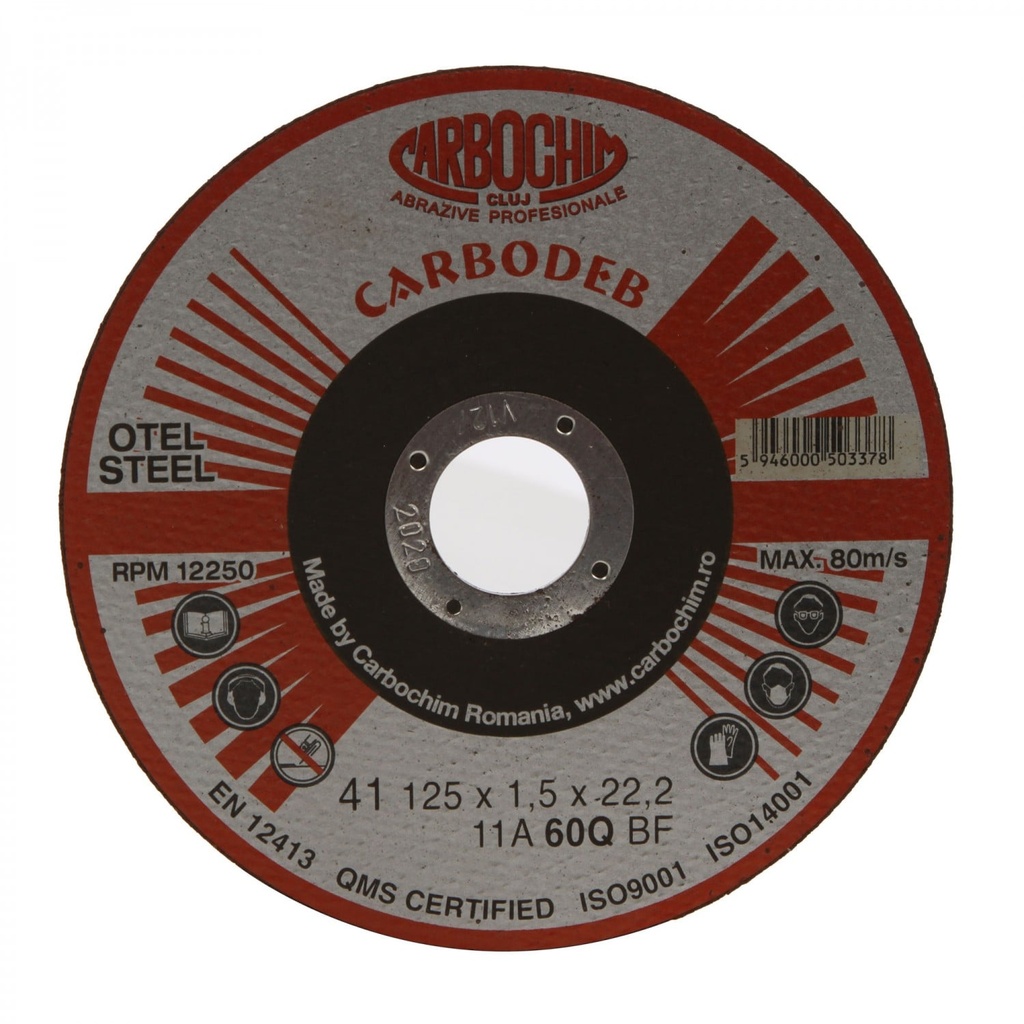 Disc debitare otel 125x1.5x22.2 Carbochim 11A30