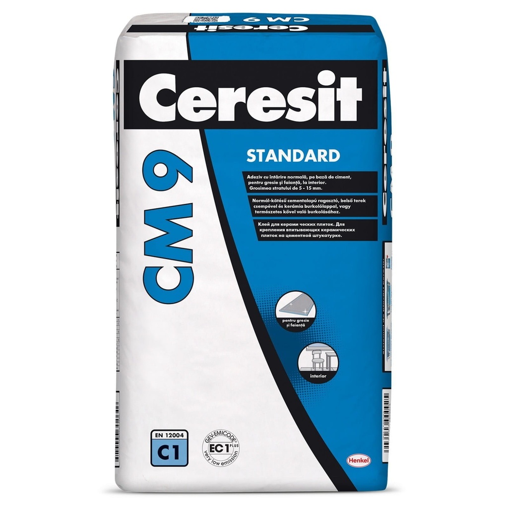 CM9 adeziv gresie si faianta pentru interior, 25kg Ceresit
