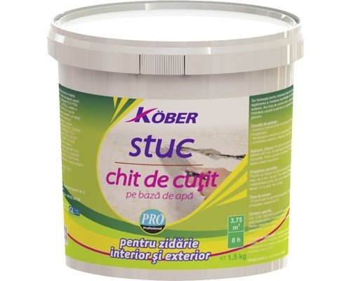 Chit pentru reparatii zidarie interior/exterior STUC 1.5 kg Kober