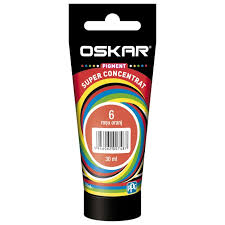 Pigment Oskar D, superconcentrat, rosu oranj 6, pentru vopsea lavabila, 30 ml