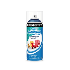 Spray vopsea lemn / metal, Diamond Gloss, albastru intens, interior / exterior, 400ml Oskar