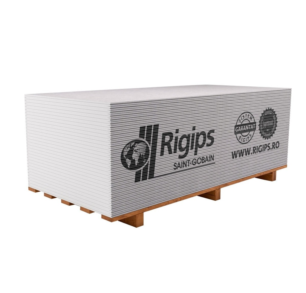 Placa gips carton tip A alba 12.5x1200x2600 Rigips