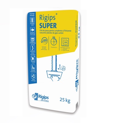 Chit de rosturi-pentru placi de gips carton, sac 25 kg, 40saci/pal Super Rigips