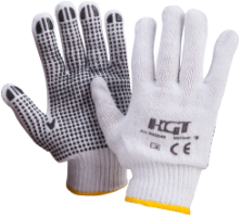 Manusi Gradina Punct Negru Tricotate / M: 10 Evotools