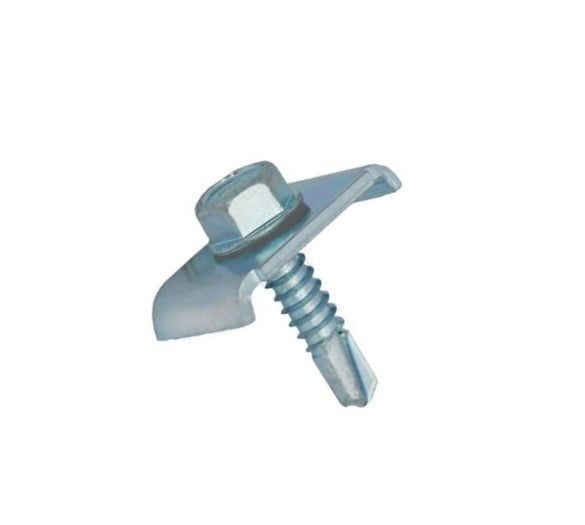 Clema pentru fixare gard cu surub autoforant 6.3X25 zincata