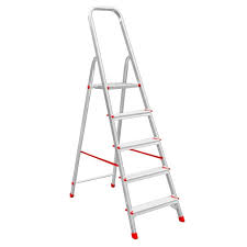 Scara aluminiu, 1x5 trepte, inaltime de lucru 3.1m, 120kg Alverosal