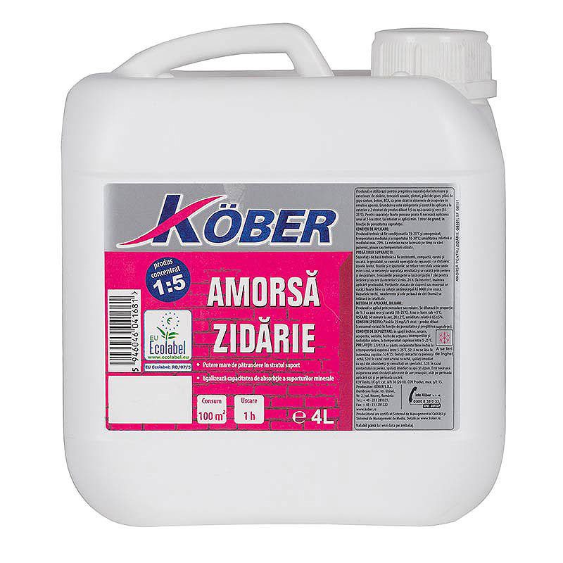 Amorsa zidarie G8101, interior/exterior, 4l Kober