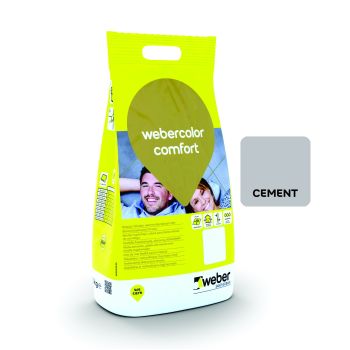 Chit flexibil pentru rosturi de 1-6mm Color Comfort Cement, clasa CG2 A W, sac PE 2kg Weber