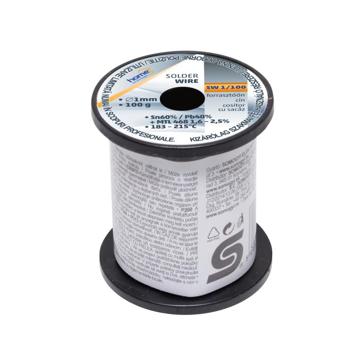 Cositor cu sacâz, 1 mm, 100g Somogyi