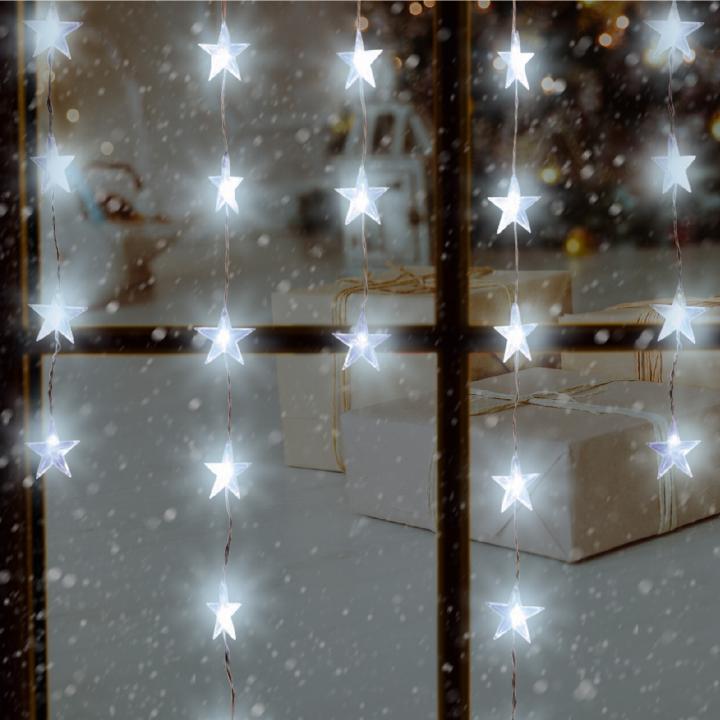 Perdea de lumini cu LED-uri, stele Somogyi