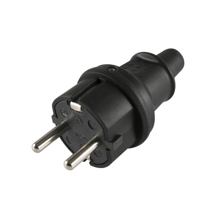 Stecher cu impamantare, IP44, cablu drept Somogyi