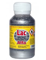 Vopsea alchidica, bronz argintiu, interior/exterior, 100 ml, Alfa