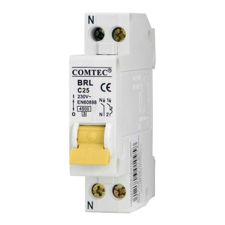 Intrerupator automat BRL bipolar intr-un modul COMTEC, 25A, curba C