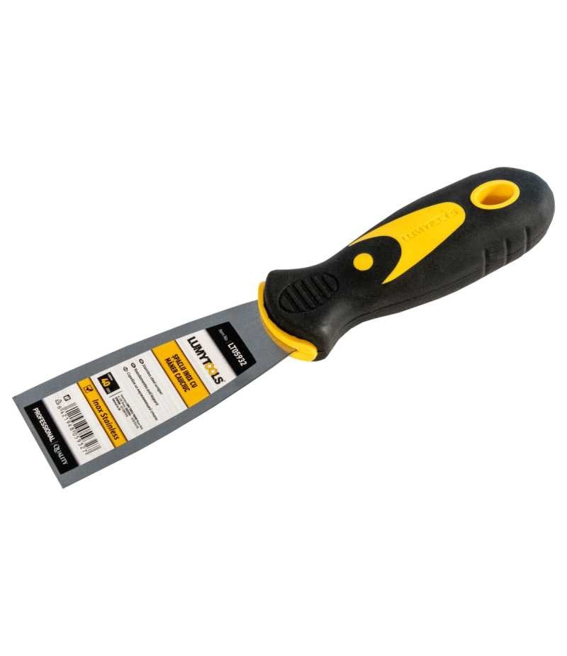 Spaclu inox cu maner cauciuc LT05932 40mm Lumytools