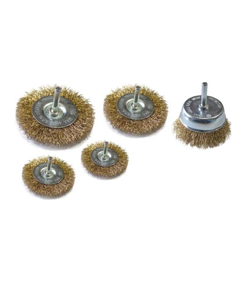 Perii pentru bormasina, set 5 buc LT06982 40/50/65/75 Lumytools