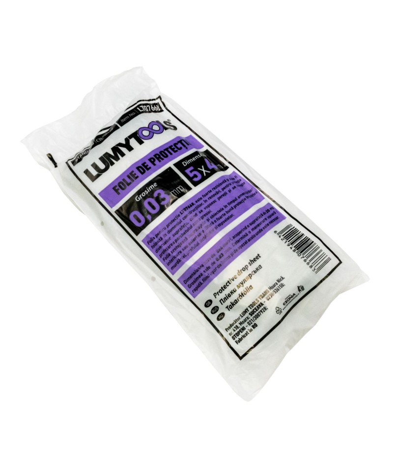 Folie de protectie LT07668 0.03mm 5x4m Lumytools